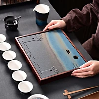 handmade nordic tea tray luxury creative vintage water storage tea tray drainage chinese zestaw do herbaty teaware de50cp