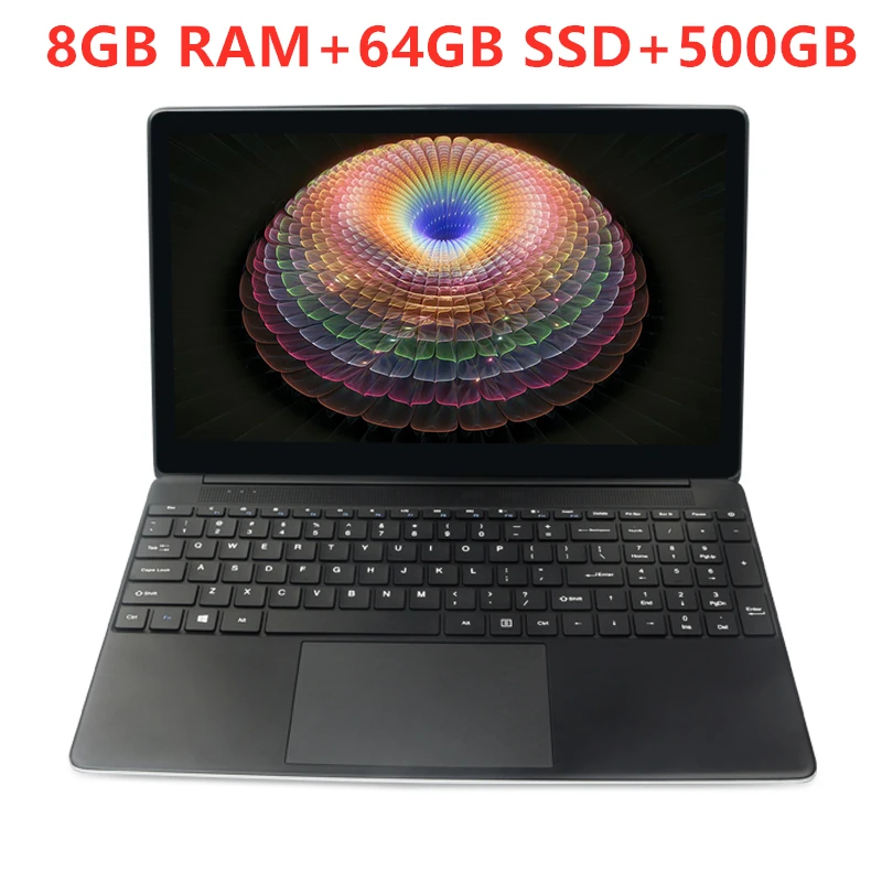 2- (8G 64G 500G) 15,6 дюймов 8 ГБ ОЗУ+ 256 ГБ SSD+ 2000 Гб HDD Intel четырехъядерный процессор 1920X1080P FHD Wifi офис дом школа ноутбук компьютер Win10 ноутбук - Цвет: 2- (8G 64G 500G)