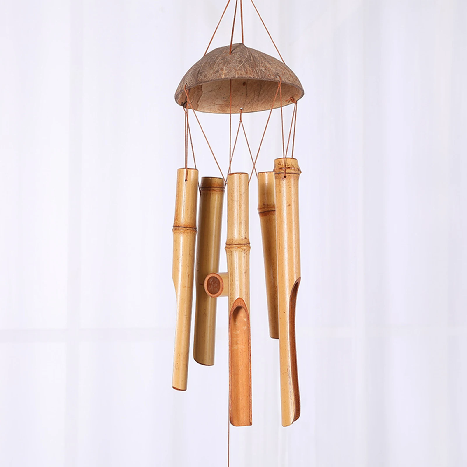 

Bamboo Wind Chimes Big Bell Craft Wood Handmade Indoor And Outdoor Wall Hanging Wind Chime Room Home Decoration Handmade Crafts