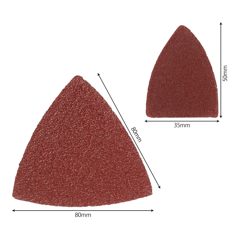 

50Pcs Mix Sanding Paper Kit 2Pcs Sanding Pad Multi-Tool Sandpaper Triple-cornered Oscillating Pads Sandpaper Power Tools