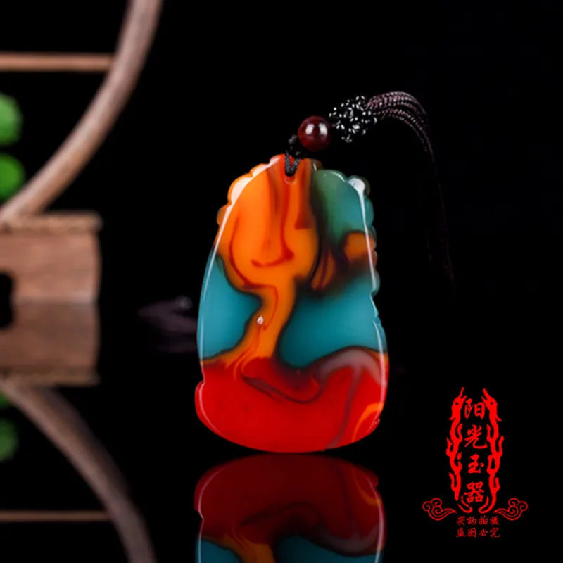 Подвески с цветами сливы "Кровь курицы" естественного цвета, расцветающие богатые мужские и женские изделия из шелка бренда.