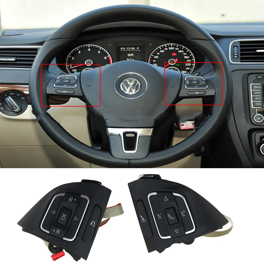 5C0959537A MF Многофункциональная кнопка рулевого колеса для VW Jetta 6 Golf MK6 EOS Tiguan Touran