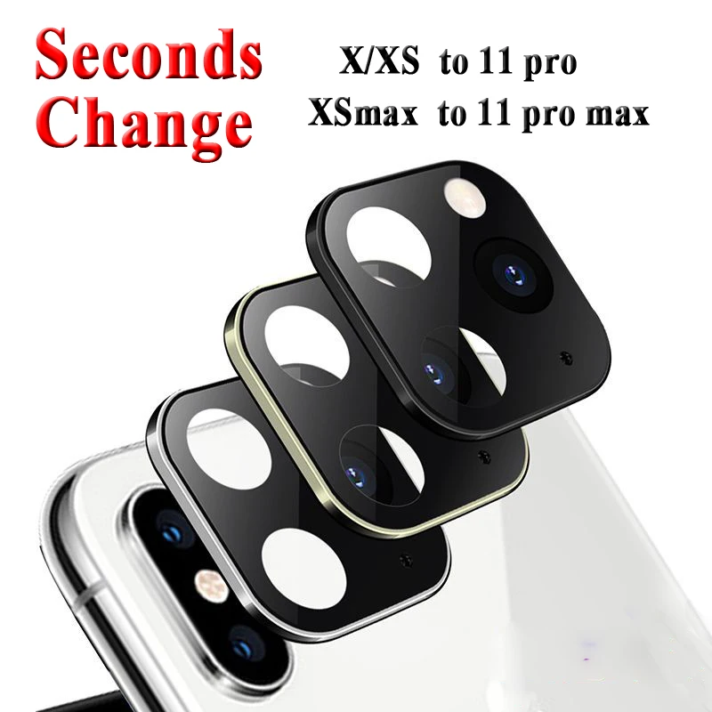 1 шт для задней панели объектива камеры секунд изменение iPhone X XS Max изменения до 11