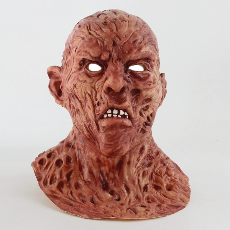 Реалистичный костюм для взрослой вечеринки ужасная маска Deluxe Freddy Krueger страшный