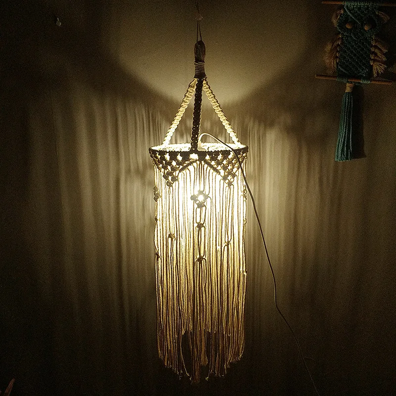 Скандинавская люстра Ins декор в стиле бохо ручная работа Очаровательная макраме