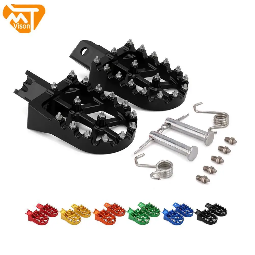 

CNC Алюминиевые Подножки для мотоцикла, колышки для ног, универсальные для HONDA CRF XR 50 70 110 M2R SDG DHZ SSR KAYO