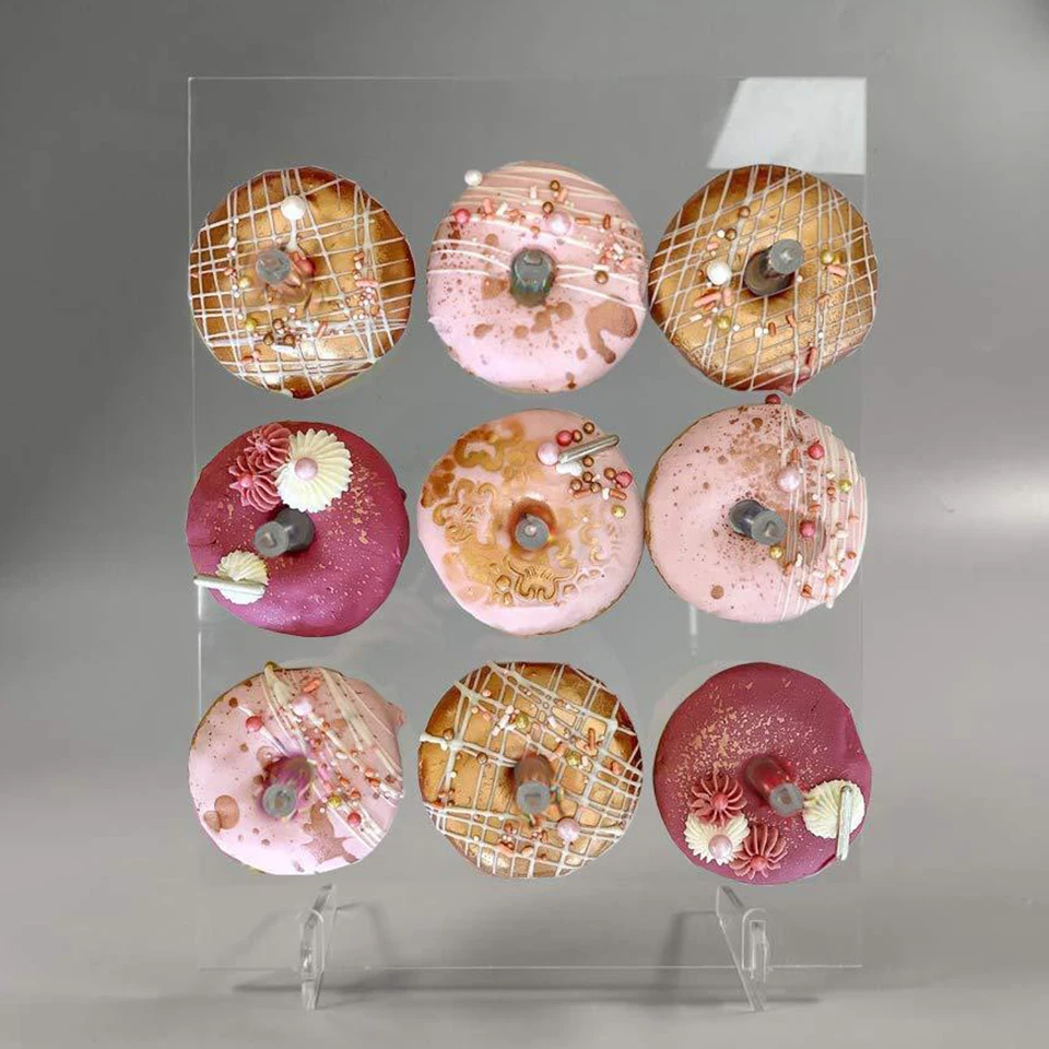 Transhome акриловая подставка для пончика можно положить девять пончиков свадебное