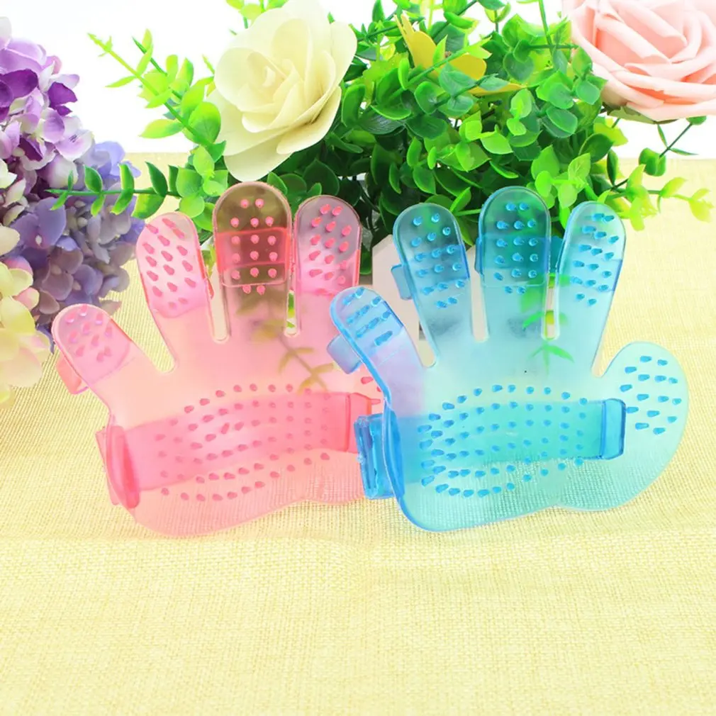 Finger Shape Pet Products Dog Cat Bath Brush Comb Cute Lovely Fur Grooming Massage Device Hair Cleaning | Дом и сад