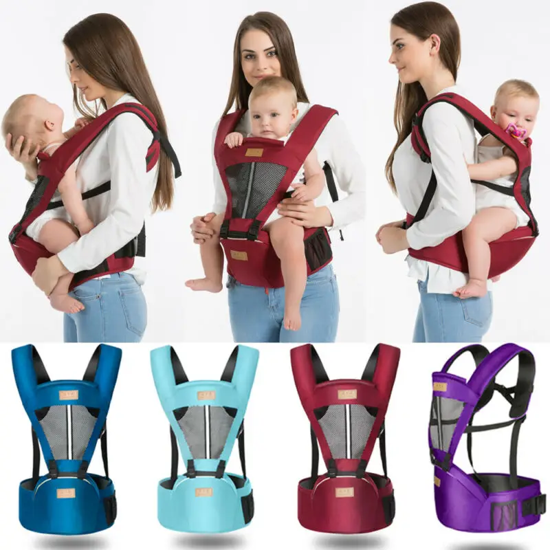 

0-48M Ergonomic Infant Hipseat Carrier Front Facing Kangaroo Backpack Flexible Baby Front Carry Adjustable Carrier