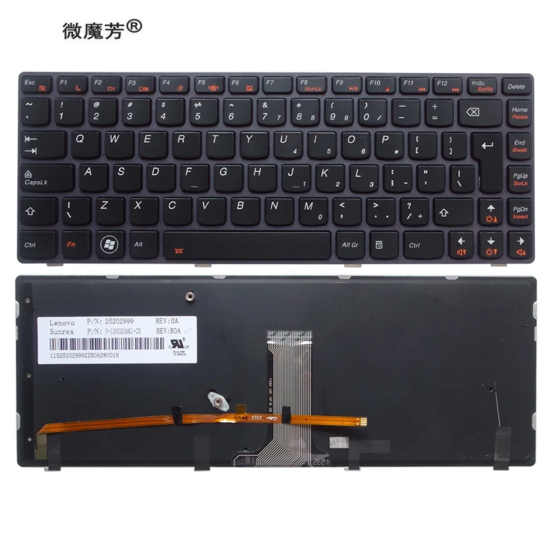 Новый Для Lenovo Y480 Y480A Y480N Y480P Y485 Y485P Y480M клавиатура 25202980|Клавиатуры для замены| |