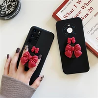 3d cute candy bow silicone phone case for samsung galaxy a52 a72 a21 a31 a41 a51 a71 a02 a21s a11 a42 a32 a12 card holder cover