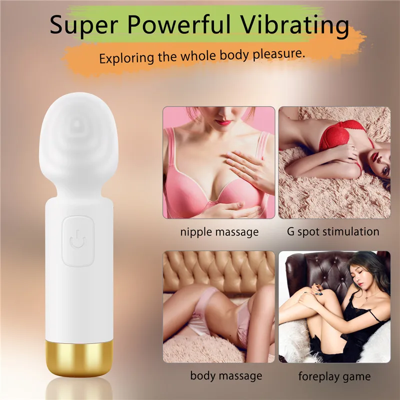 GUIMI мощная волшебная палочка Вибраторы интимные игрушки для взрослых 7 скоростей