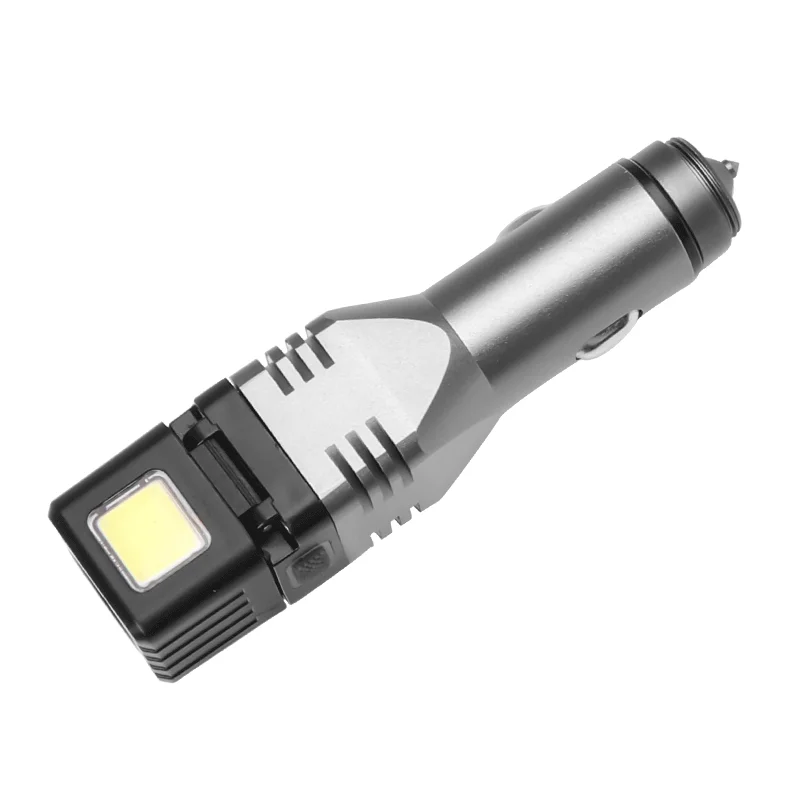 

ZK20 LED Flashlight MINI Car Chargeable Lantern Torch Powerful Lamp Built-in Li-ion Battery Car Cigarette Lighter Socket