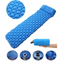 outdoor inflatable sleeping pad inflatable air cushion camping mat with pillow air mattress sleeping cushion inflatable sofa