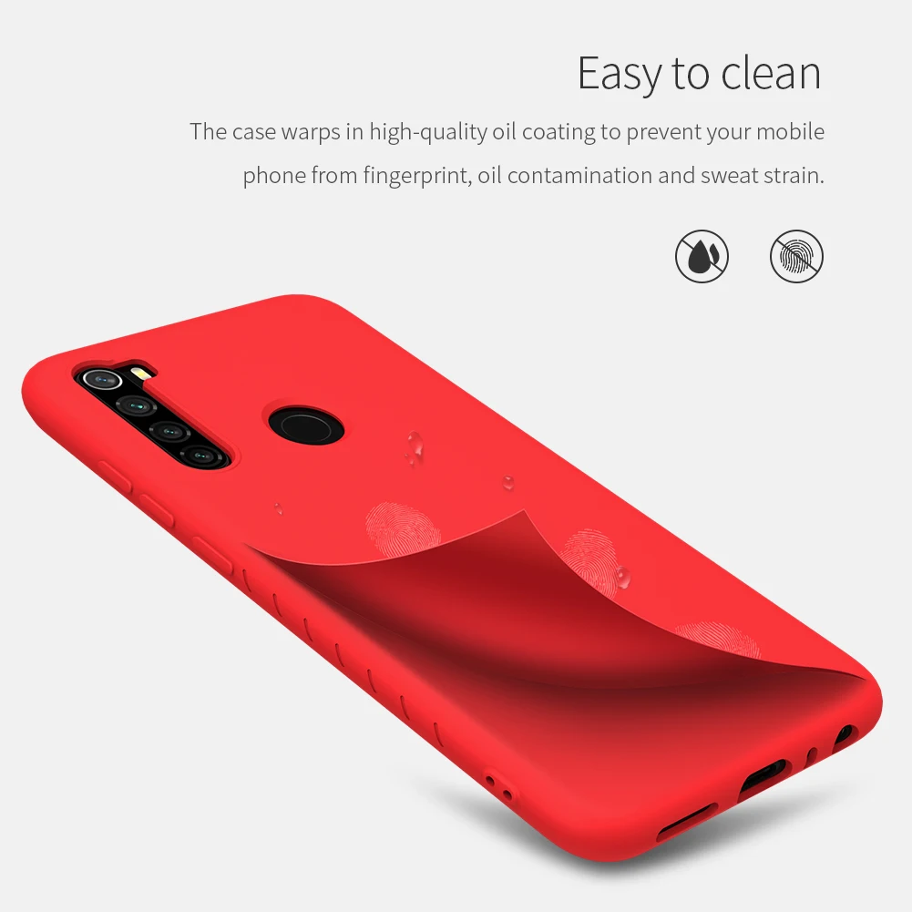 Для Xiaomi Redmi Note 8 7 Pro 7s чехол Nillkin резиновая обернутая Жидкая силиконовая Мягкая сенсорная задняя крышка Nilkin чехол для телефона
