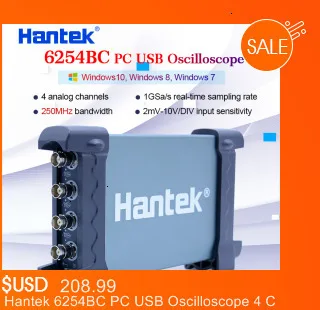 Hantek Осциллограф зажим тока CC-650 AC/DC осциллограф ток зонд 400 Гц полоса пропускания 20 мА~ 650а с BNC разъем