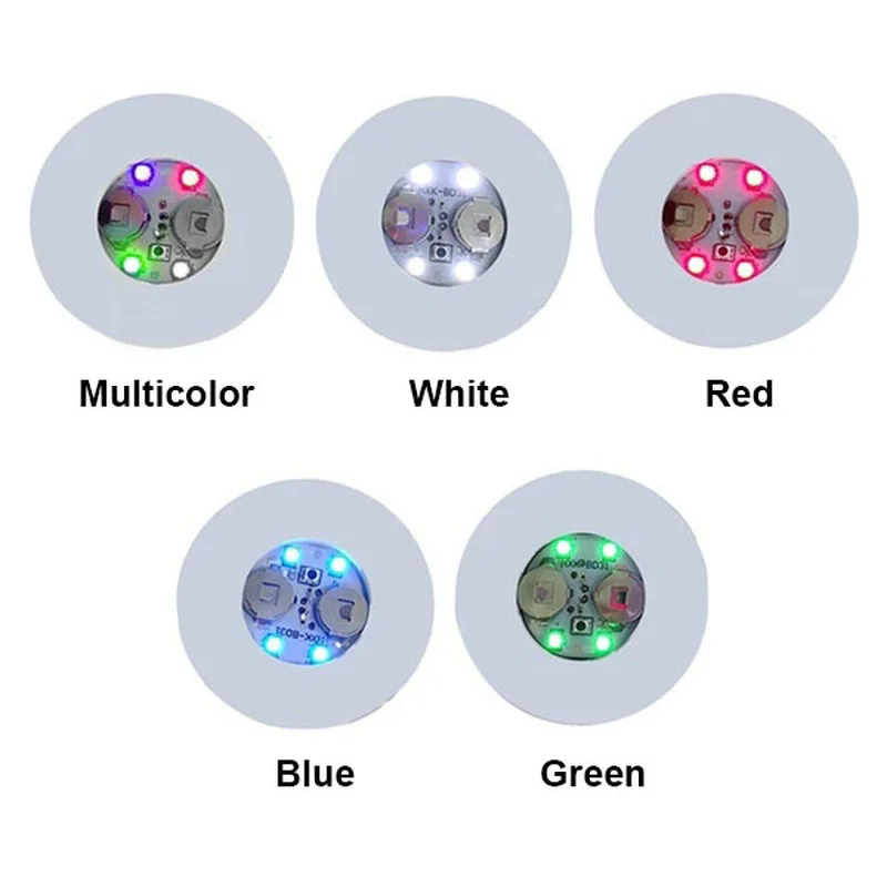 Светодиодный чашки Pad наклейки светится в темноте освещения Бутылка Чашка