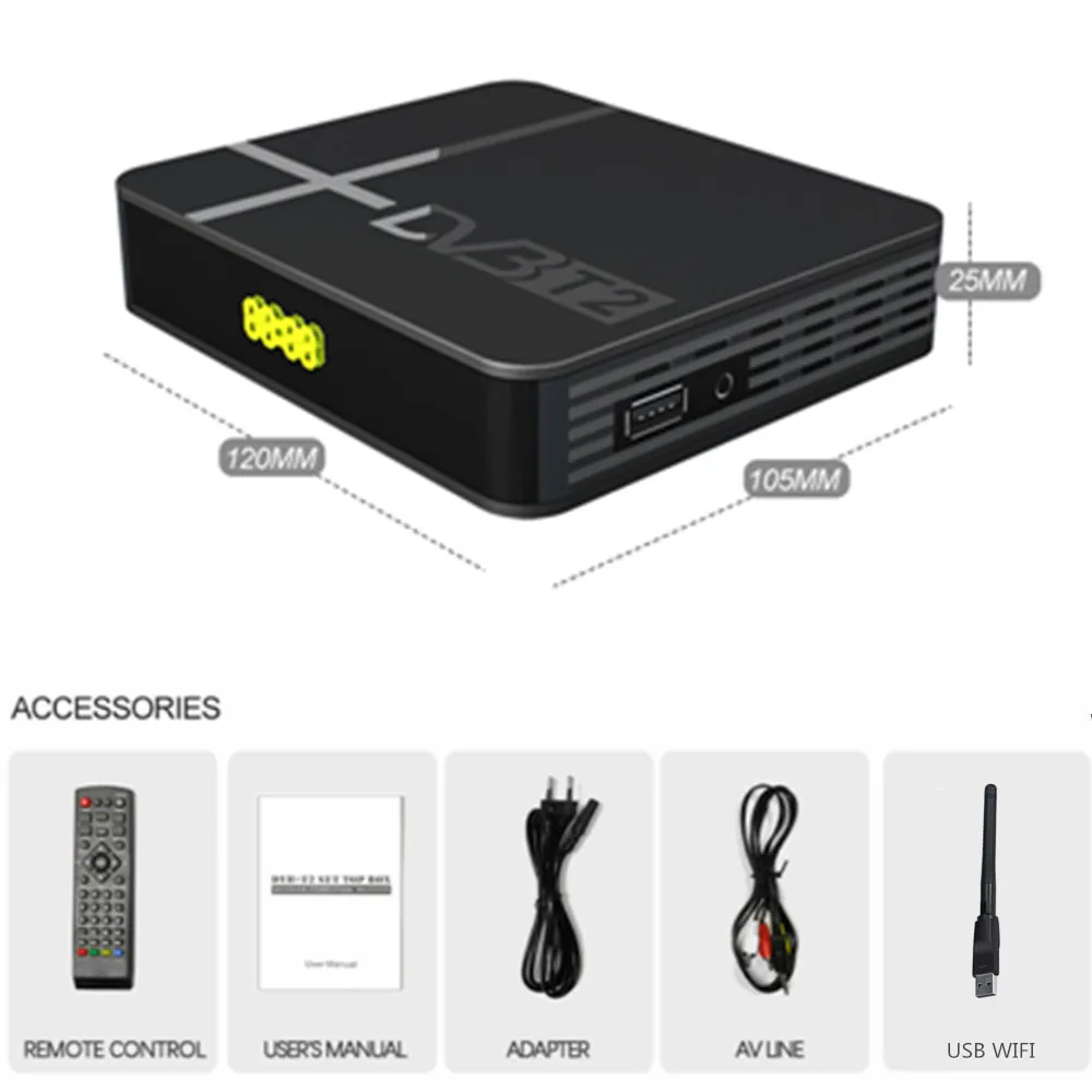 

HD 1080P DVB-T2 K2 MC DVB T2 Youtube MeeCast + USB WIFI