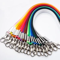10pcs multi color optional 15mm width lanyard company worker name id card tag frame hook rope student card badge case lanyard