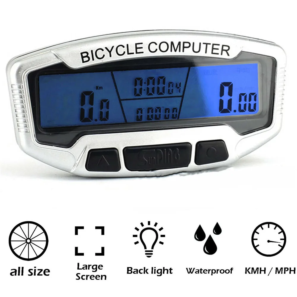 

Waterproof MTB Bike Computer With LCD Digital Display Bicycle Odometer Speedometer Cycling Wired Stopwatch Riding Accessories