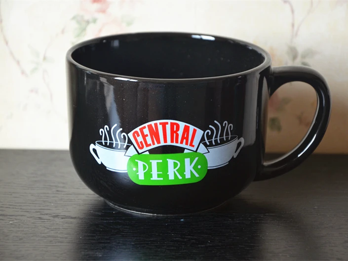 Новая Черная керамическая кружка для кофе и чая 600 мл сериала Friends TV Show|cup mug|coffee tea