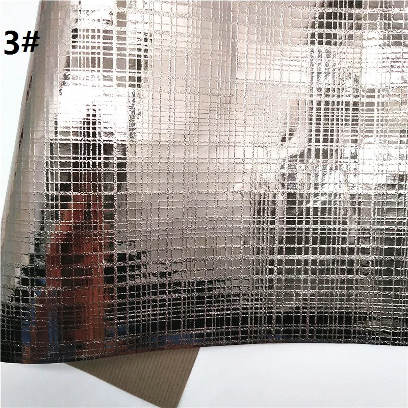3 1 шт. 21X29 см металлическая искусственная кожа ткань, искусственная кожа листы, искусственная кожа для изготовления бантов LEOsyntheticoDIY T296 - Цвет: 3