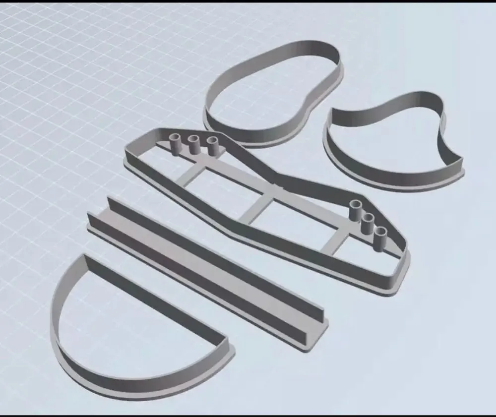 Форма для помадки 3d Трехмерная танцевальная обувь детская Мультяшные булочки