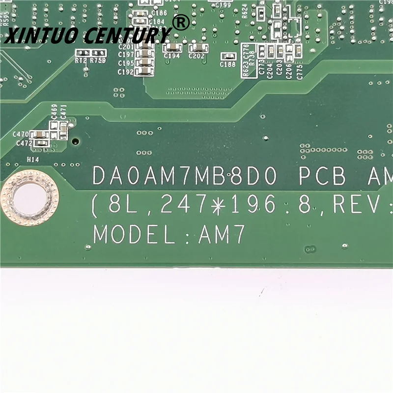 Online CN-0XRC24 0XRC24 XRC24 DA0AM7MB8D0 Para Dell 7447 Placa-mãe Tun Portátil I5-4210U DP/N 8j25m Mainboard 100% Testado