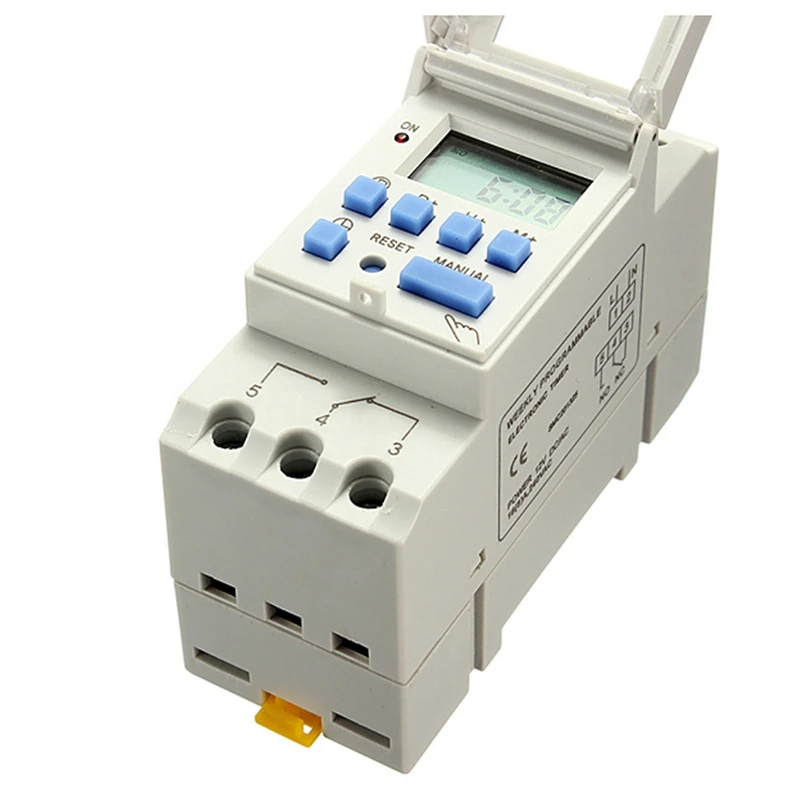 Новый din рейку реле времени цифровой ЖК дисплей мощность Программируемый таймер