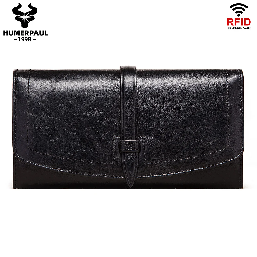 

New Wallet Long Genuine Leather Women Wallets Zipper Purse Fashion High Quality Wallets Trendy Coin Purse Card Holder Luxury