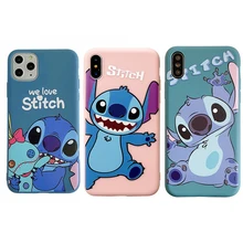 Lilo and Stitch iPhone 11 Case Silicone 3D Printing Disney Phone Cover for iPhone 12 Pro Max X XS XR 7 8