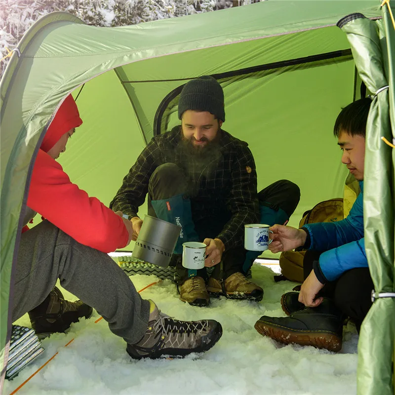 Naturehike Ultralight Opalus Tunnel Tent for 2~4 Persons 20D/210T Fabric Camping with Free Footprint NH17L001-L | Спорт и