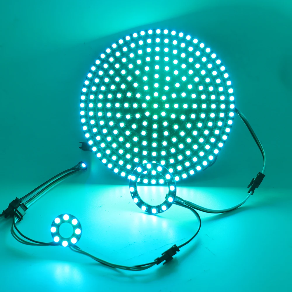DC5V WS2812B SK6812 RGB пиксельное кольцо Адресуемых Светодиодный модули цветной круглый СВЕТОДИОДНЫЙ круг 241 светодиодный s