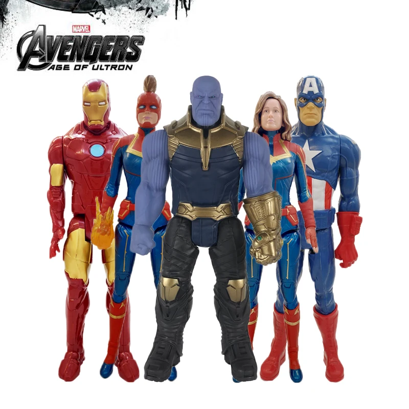 

Disney Marvel Toys Avengers Endgame 30CM Super Hero Thor Captain Thanos Hulk Spider Man Iron Man Action Figure Dolls Kid Gift