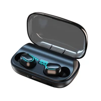 new tws bluetooth headset v 5 0 wireless headset headset waterproof sports wireless headset earbuds with charging box microphone