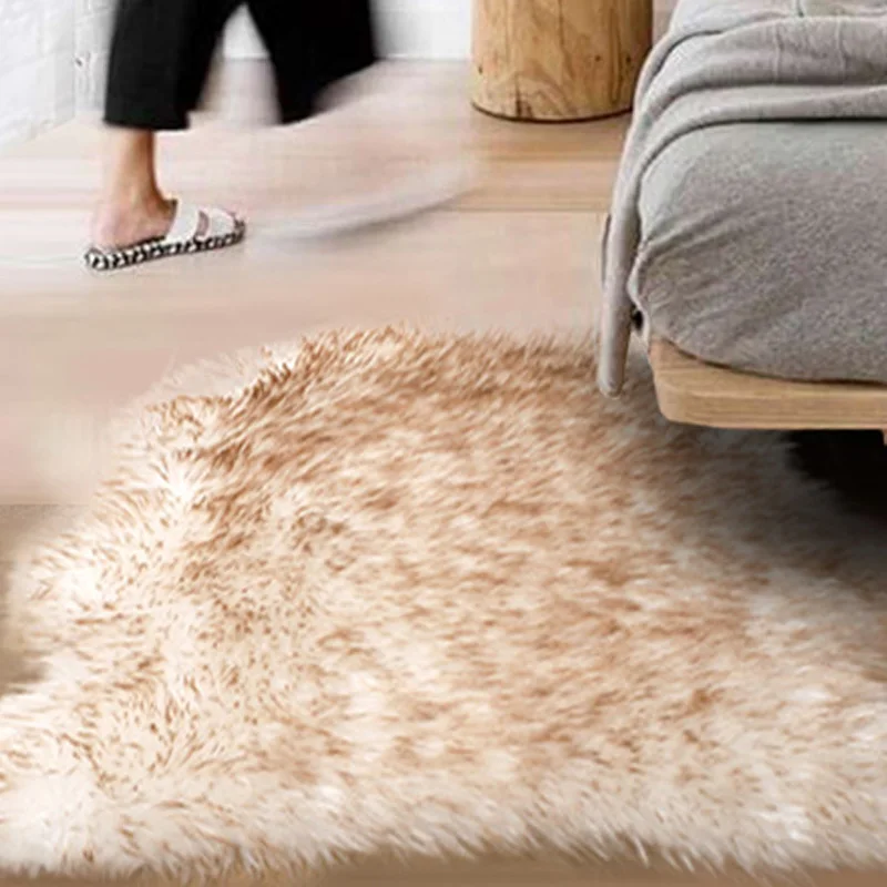 Мягкий ковер из искусственной овчины для стула искусственная шерсть теплые