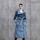 Куртка-Парка женская на утином пуху, теплая, зимняя, 2021