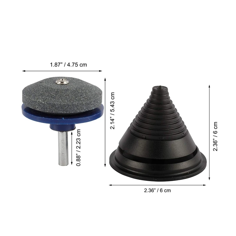 

6PCS Lawn Mower Blade Sharpener and 2PCS Lawn Mower Blade Balancer for Electric Drill Hand Drill Lawn Mower Sharpener