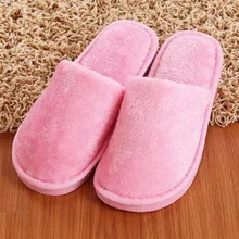 Soft Plush Cotton Cute Slippers Shoes Couple Unisex Non-Slip Floor Indoor Home Furry Slippers Women Shoes For Bedroom (3)