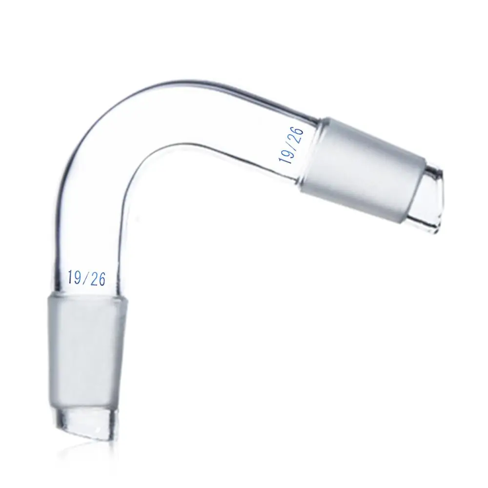 19/26 стеклянный адаптер сгиба дистилляционная трубка 75 градусов изгиб