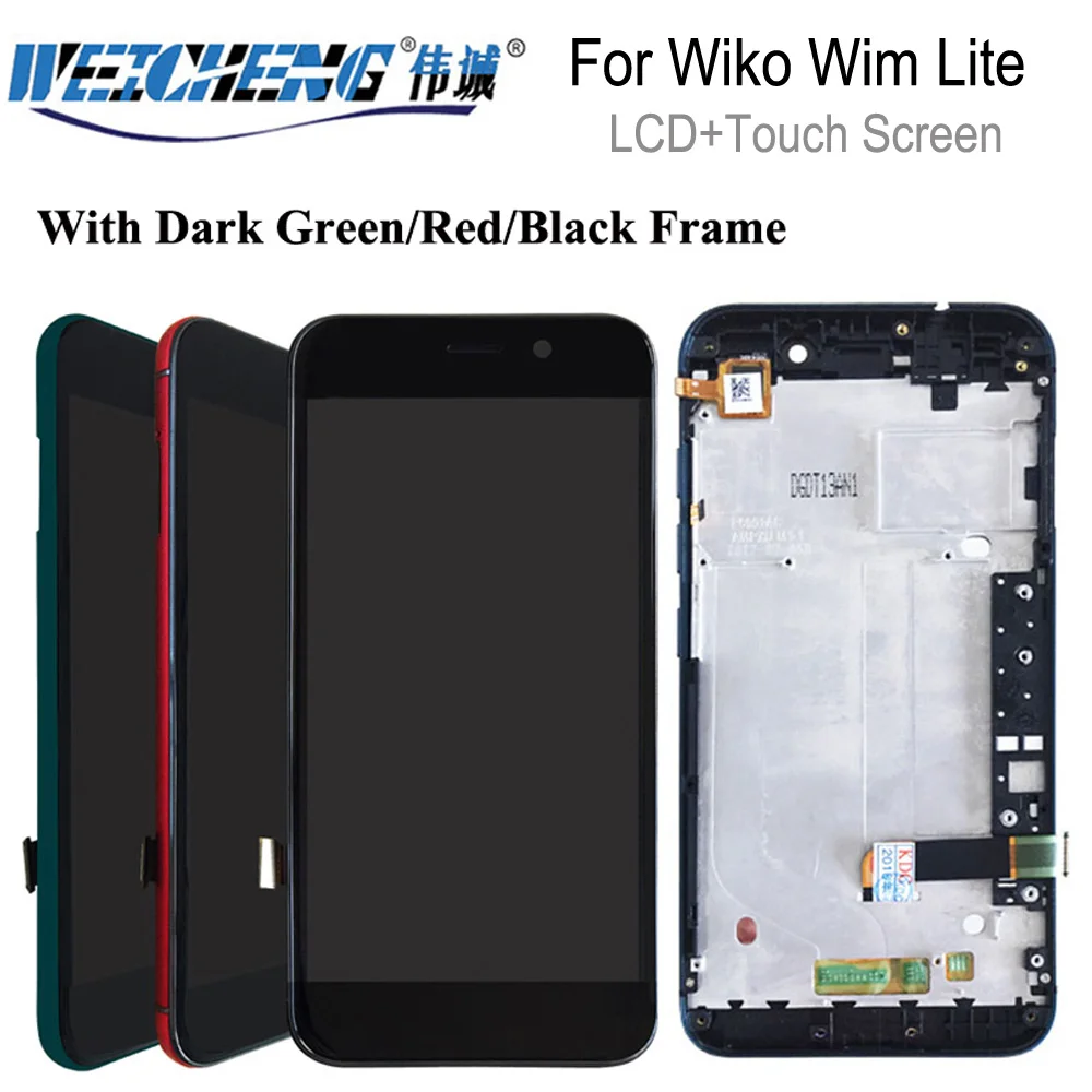 ЖК дисплей WEICHENG для Wiko Wim Lite + сенсорный экран в сборе с рамкой