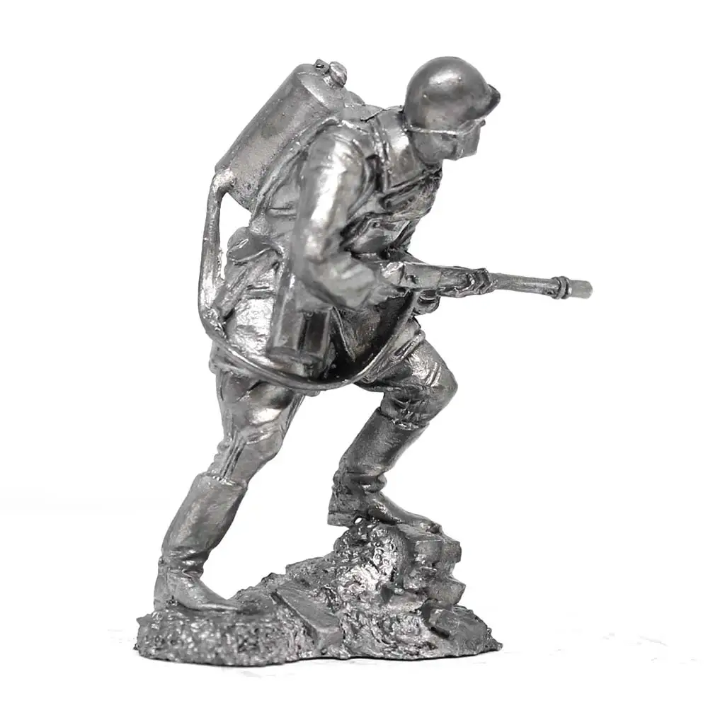 Красноармеец РККА 1943-45 гг - оловянный солдатик фигурка 54 мм P398 | Дом и сад