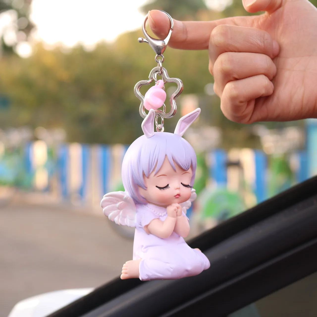 

Lovely Anne Keychain Creative Cartoon Angel Doll Women Bag Car Key Backpack Pendant Accessories Charm Keyring Jewelry Fine Gift
