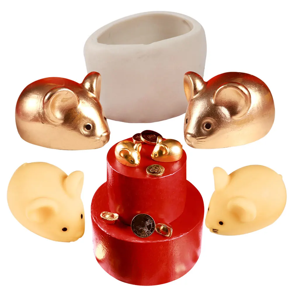 3D мышь мусс помадка украшение торта поставка сделай сам мыльная глина форма