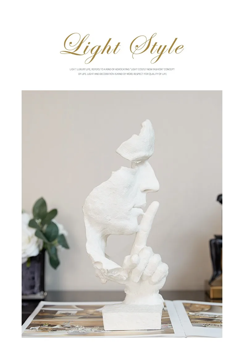 

Simple Creative Artwork Decoration Sculpture Crafts Living Room Study Entrance Desk Decoration figure decorration