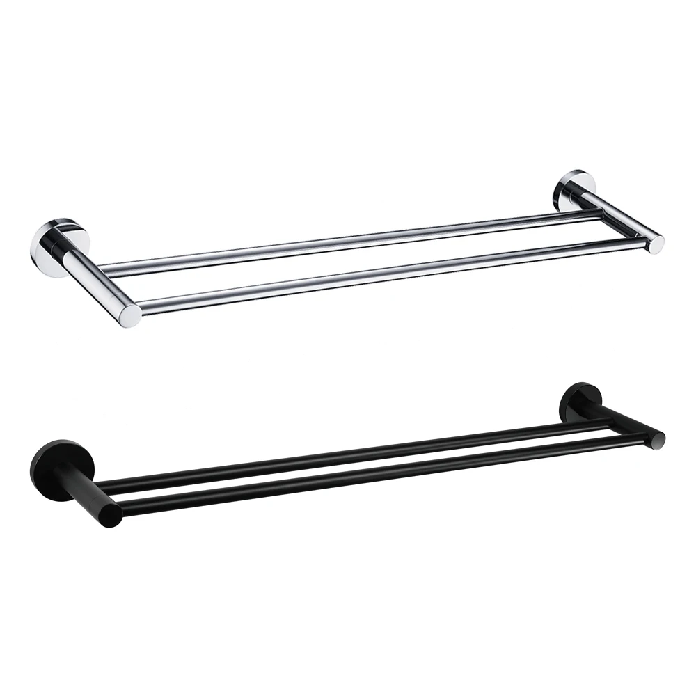 Rack Double Bar Bathroom Shower Towel Bar