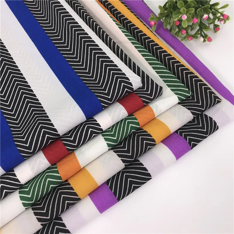 Морщинки креп хлопок тканевые с принтом шифон фабричное Кружево Вечерние