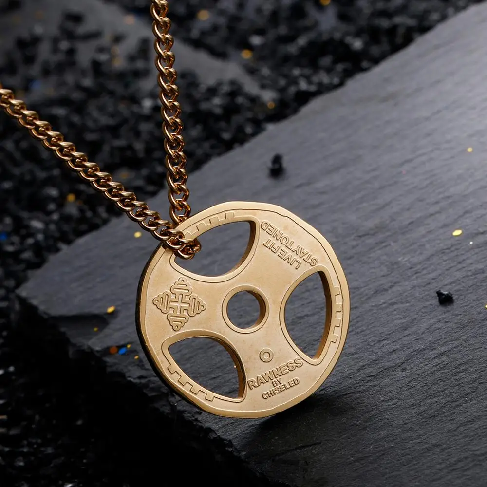 Ожерелье из титановой нержавеющей стали Dingxu для фитнеса тренажерного зала