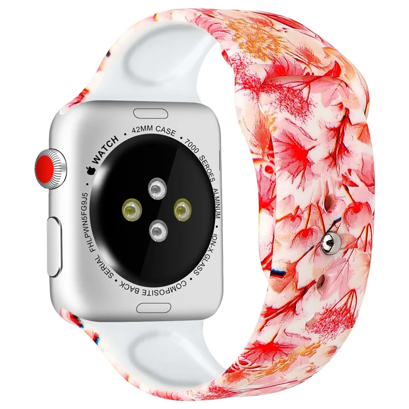 Oulucci Одноцветный ремешок для apple watch 38 мм/40 мм/42 мм/44 мм спортивный ремешок силиконовый ремешок аксессуары для apple watch 5/4/3/2/1