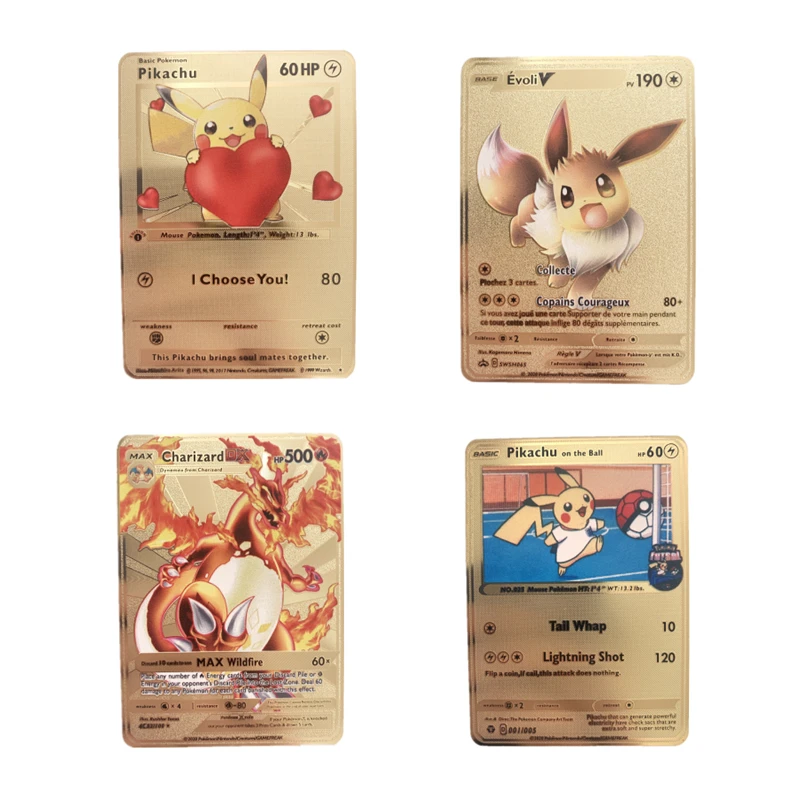 

Карта Pokemon Metal Vmax GX EX Energy Card Огненный Дракон Пикачу редкая коллекция карт японские карты для влюбленных
